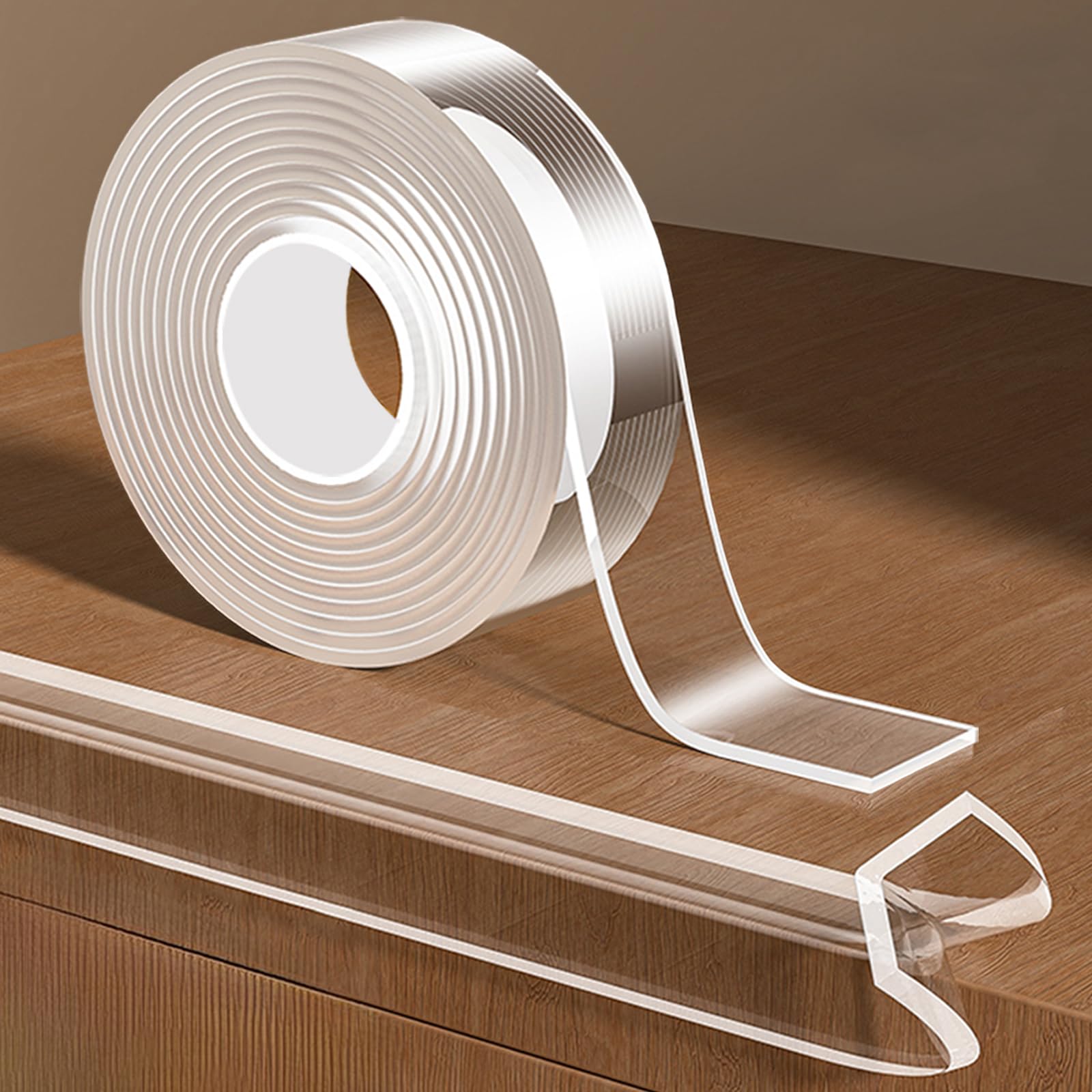 KAIYUER Edge Corner Protector on a table edge for discreet child-safe protection.
