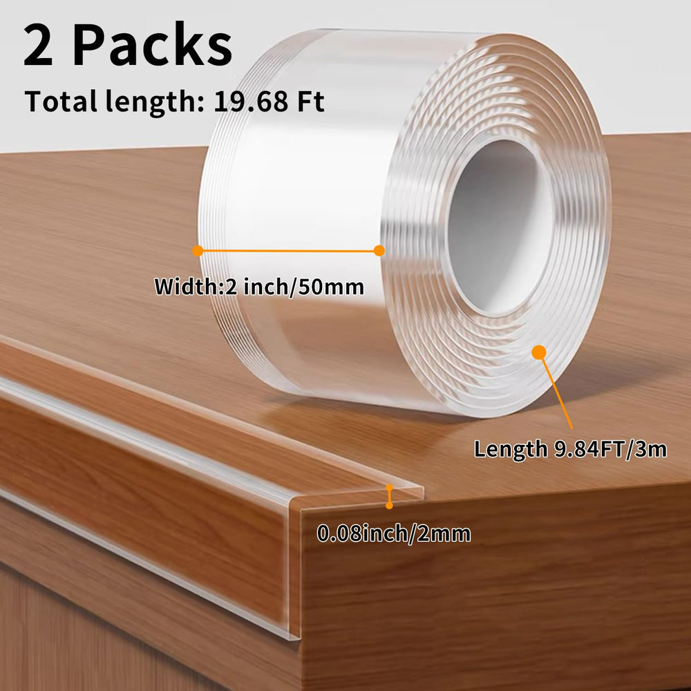 KAIYUER edge protector two-pack packaging shown for quick tool-free room setup.
