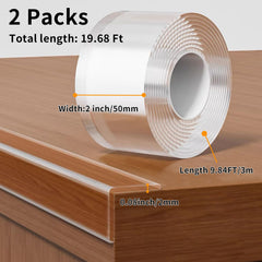 KAIYUER edge protector two-pack packaging shown for quick tool-free room setup.