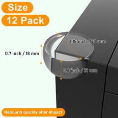 KAIYUER heavy-duty transparent PVC bumpers provide durable edge protection.