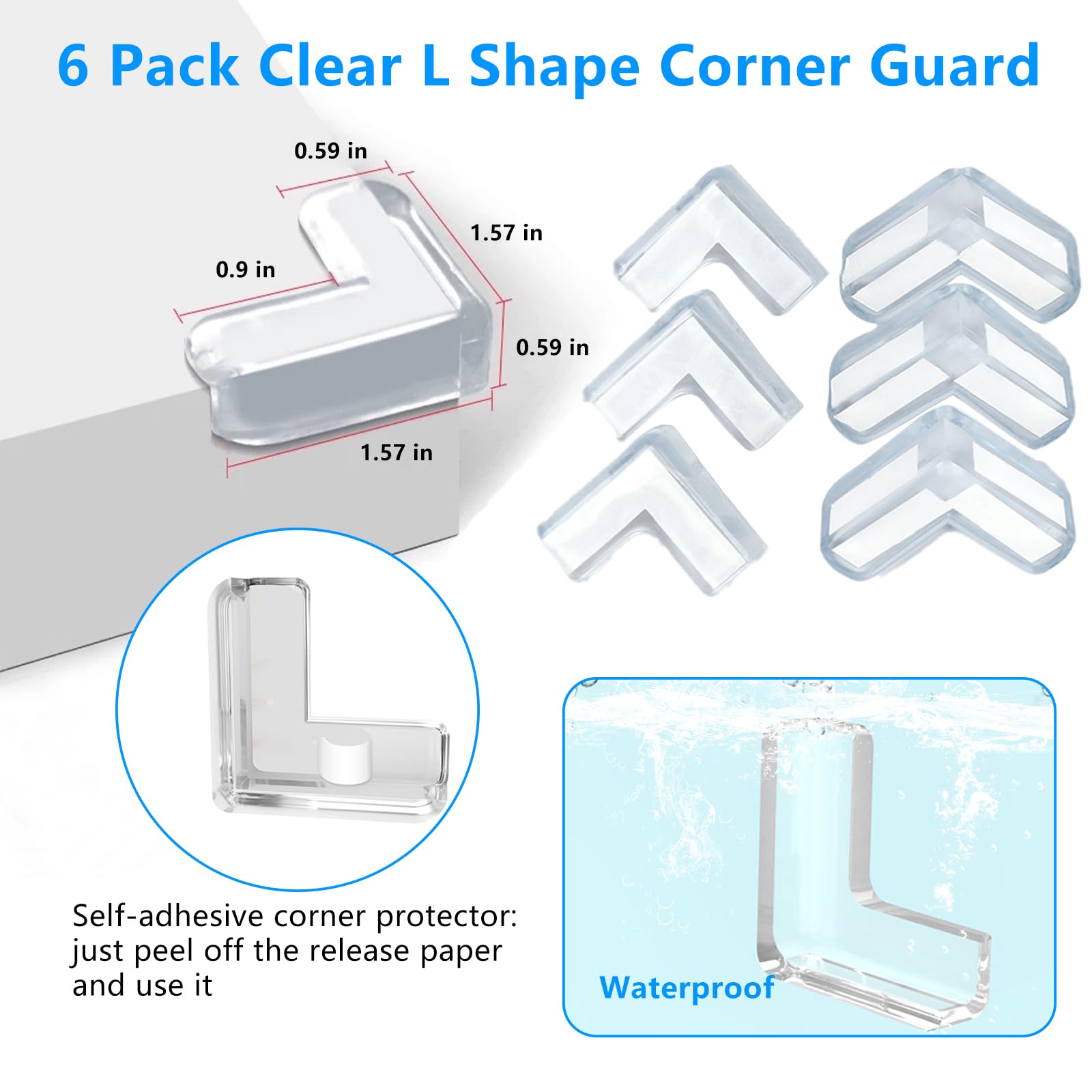 KAIYUER peel-and-stick application enables fast, tool-free edge protection.