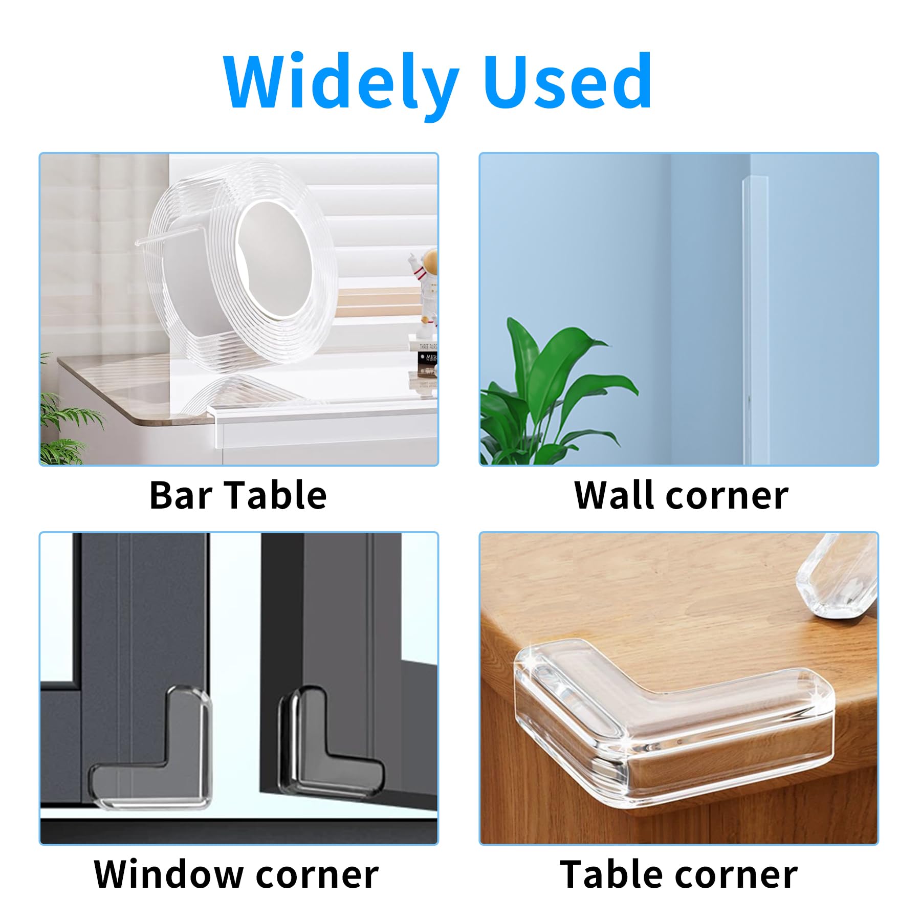KAIYUER table edge protector in use helps prevent dents and scratches.