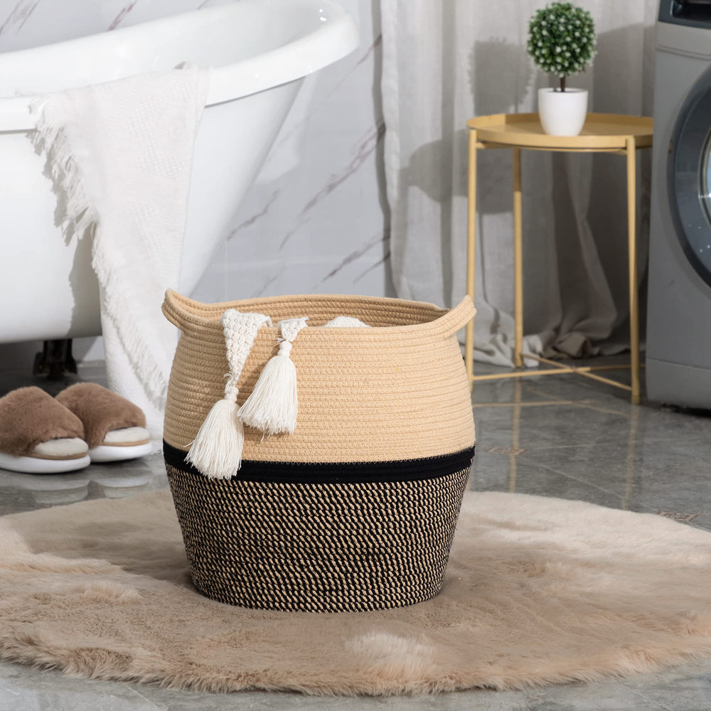 KAKAMAY diaper and baby clothes basket, soft and safe for little ones.