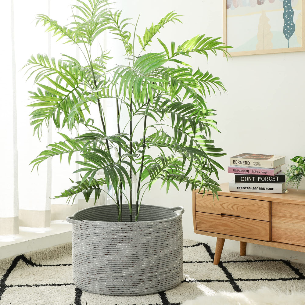 KAKAMAY basket folded flat showing compact storage option.
