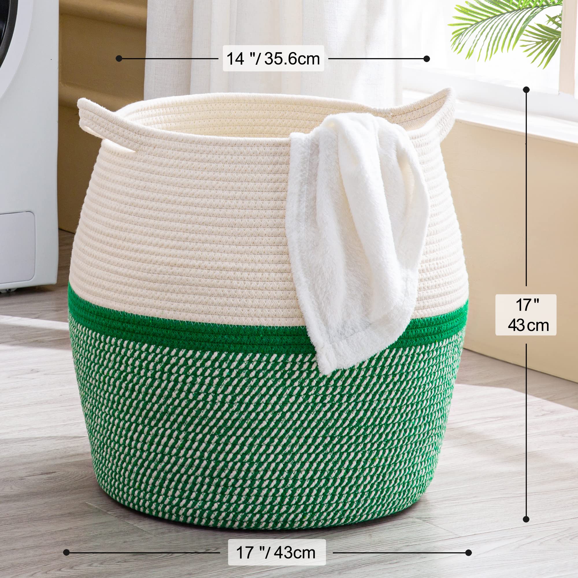 KAKAMAY green rope close-up emphasizing durable, fray-resistant construction.