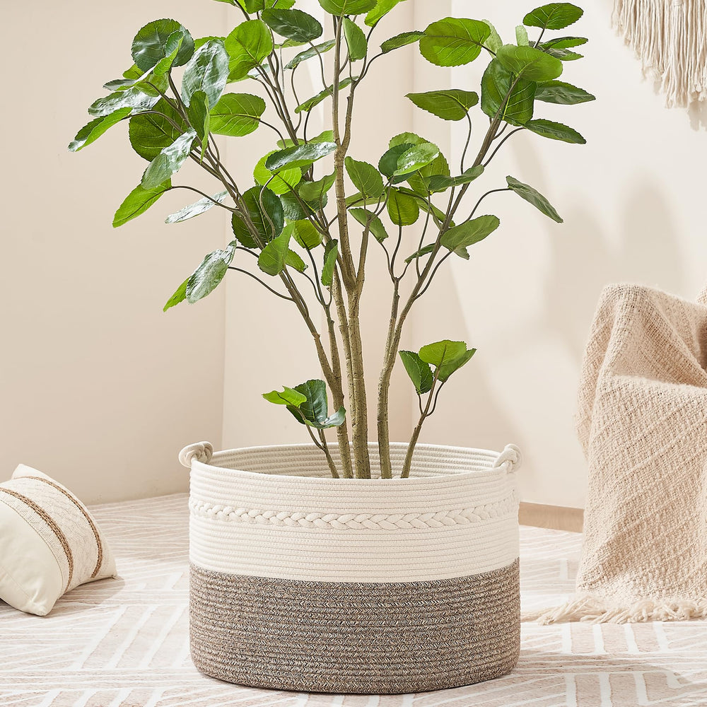 KAKAMAY durable basket design resists fraying and maintains shape under load.