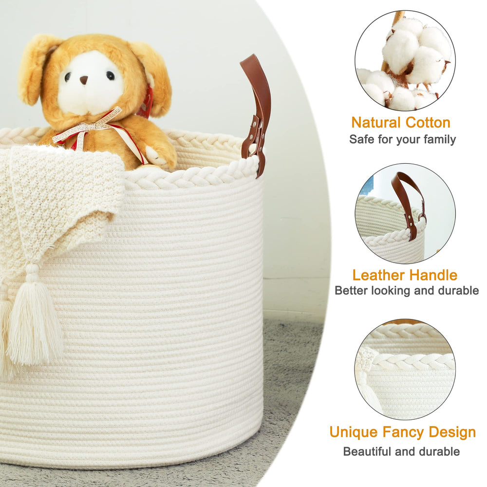 KAKAMAY living room blanket storage enhances decor while keeping throws within reach