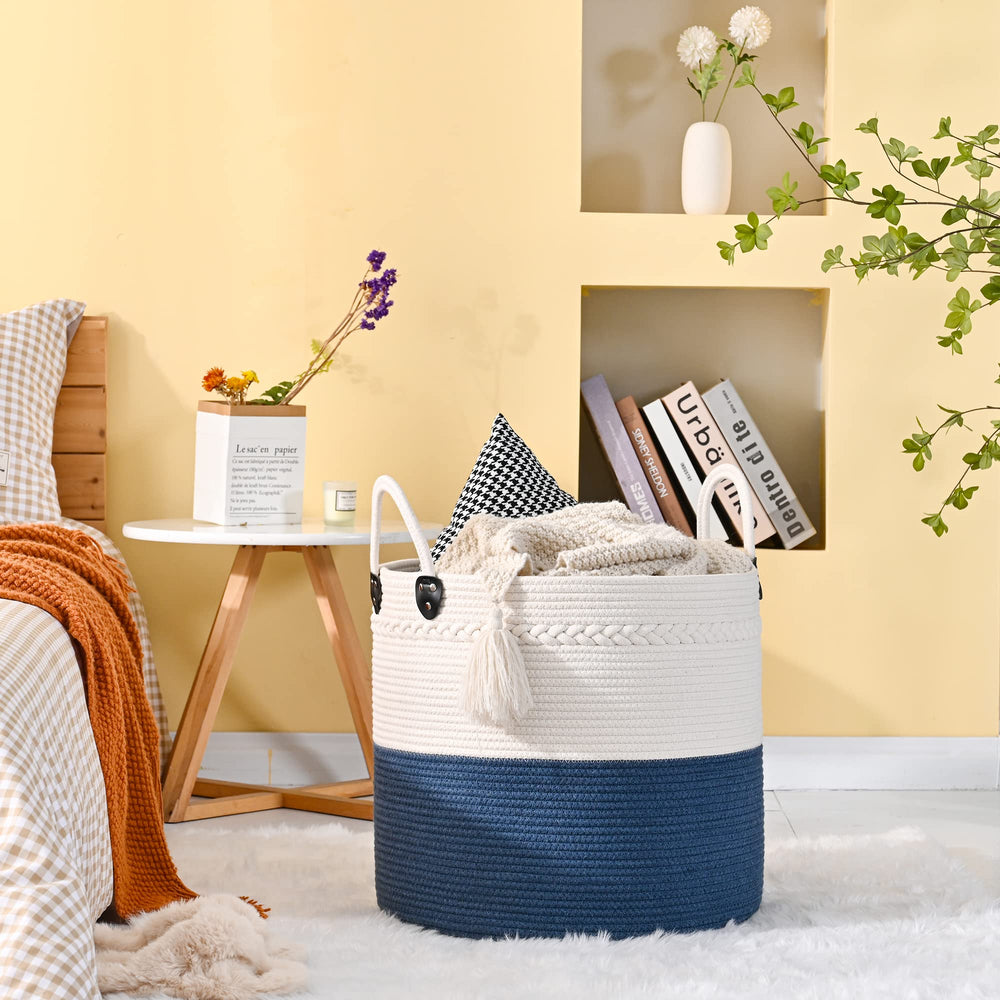 KAKAMAY nursery storage basket organized toy and diaper clutter with style