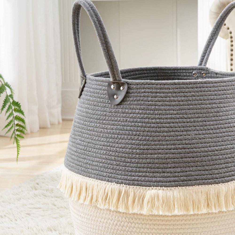 KAKAMAY soft cotton rope texture detail safe for kids and pets.