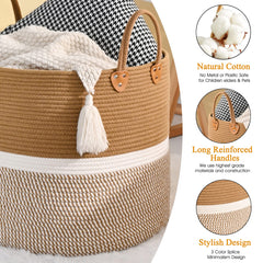 KAKAMAY toy-storage basket helps keep kids room tidy and easy to reach.