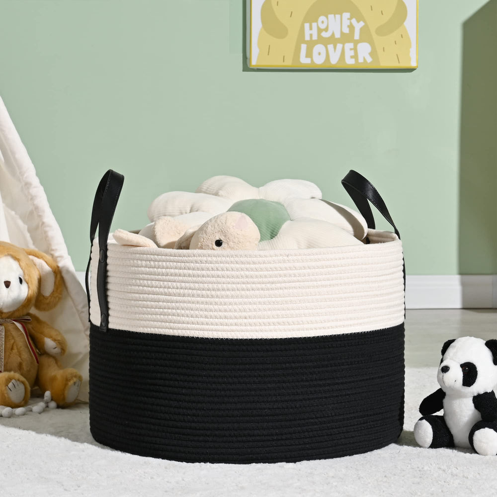KAKAMAY washable durable basket cleans easily while maintaining shape after washing.