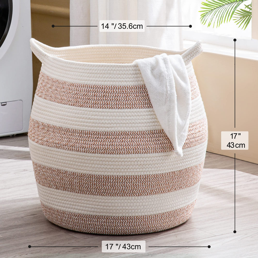 KAKAMAY rose-woven basket collapsible design for easy storage