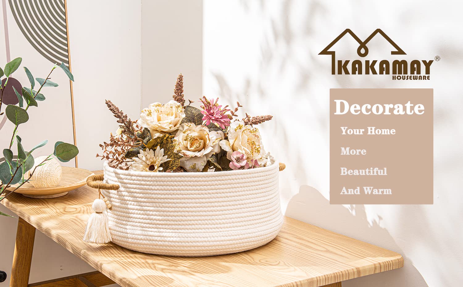 KAKAMAY care-friendly basket easy to wash and air-dry after use