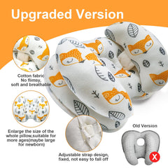 KAKIBLIN 2-in-1 travel pillow demonstrating versatile head and neck support.