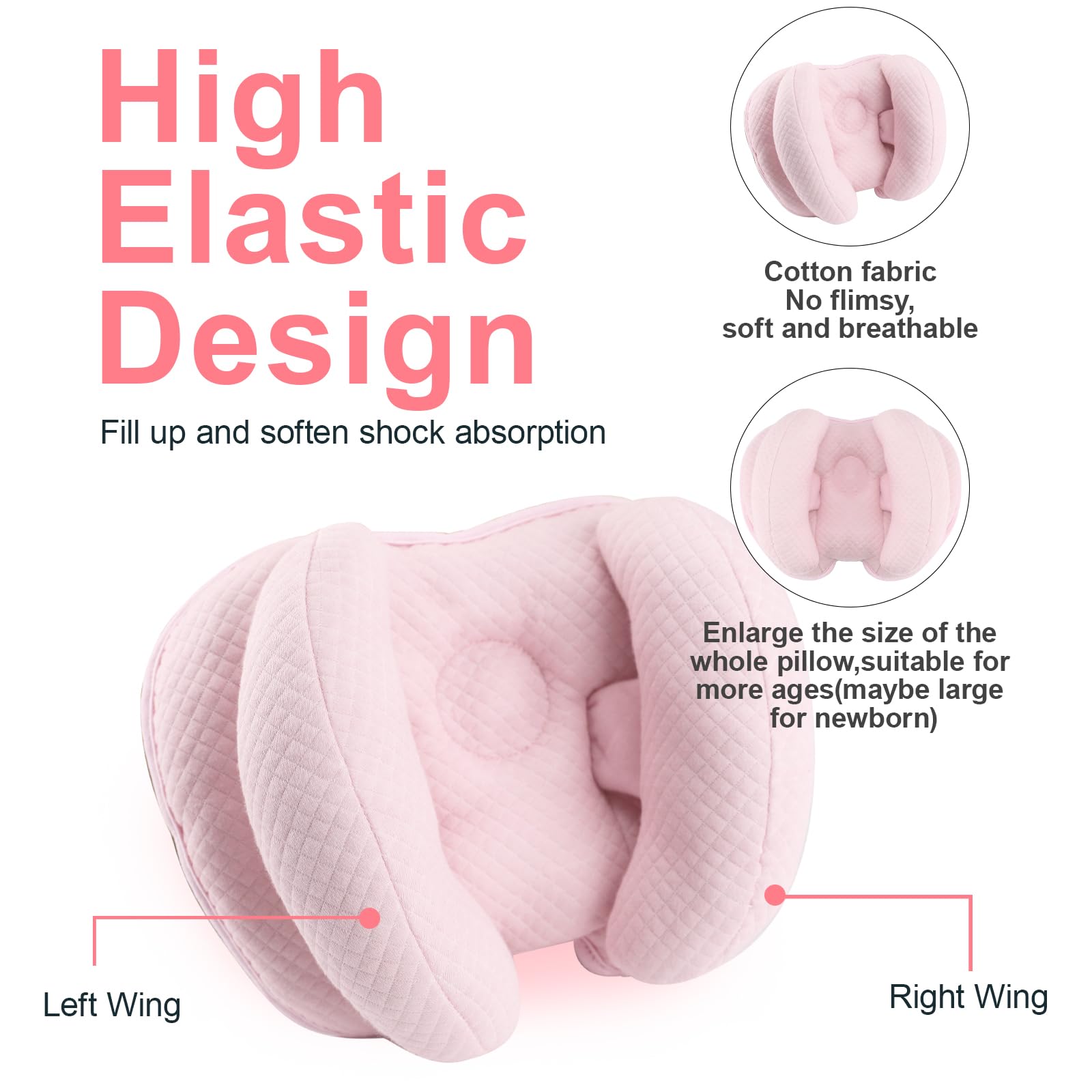 KAKIBLIN 2-in-1 neck support—removable banana pillow for travel.