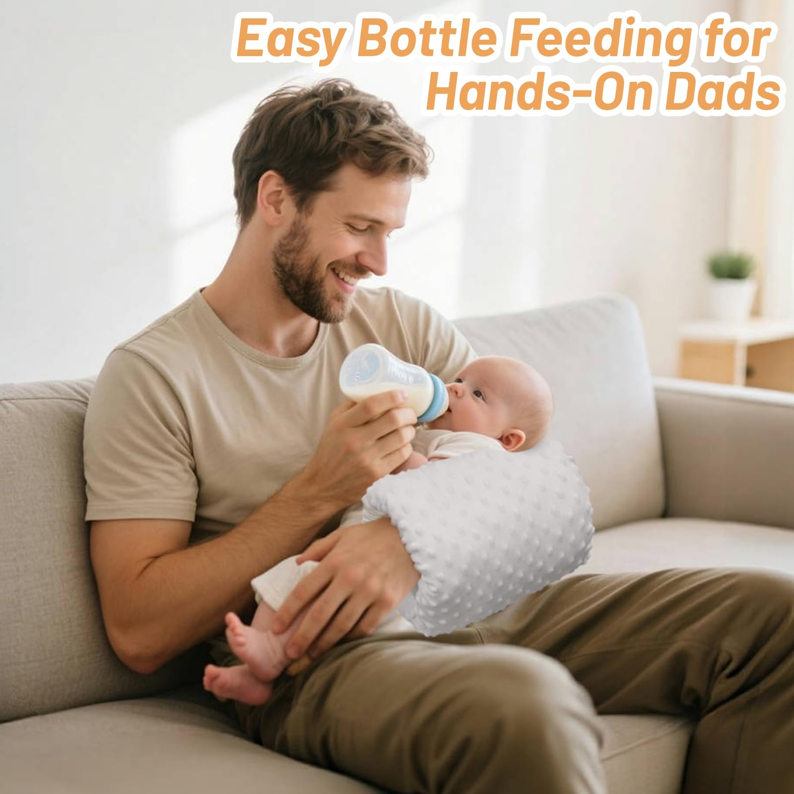 KAKIBLIN compact travel feeding pillow fits small bags and easy to carry.