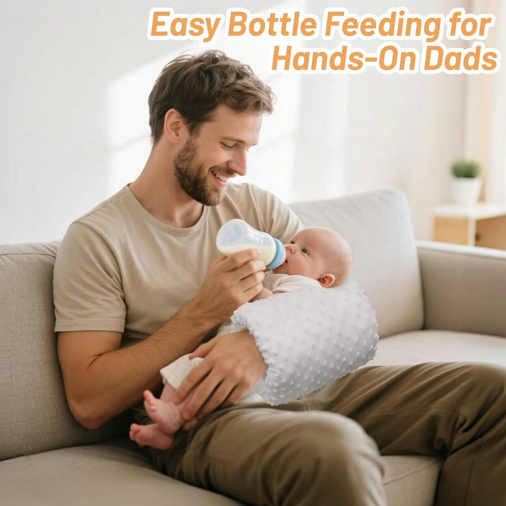 KAKIBLIN compact travel feeding pillow fits small bags and easy to carry.