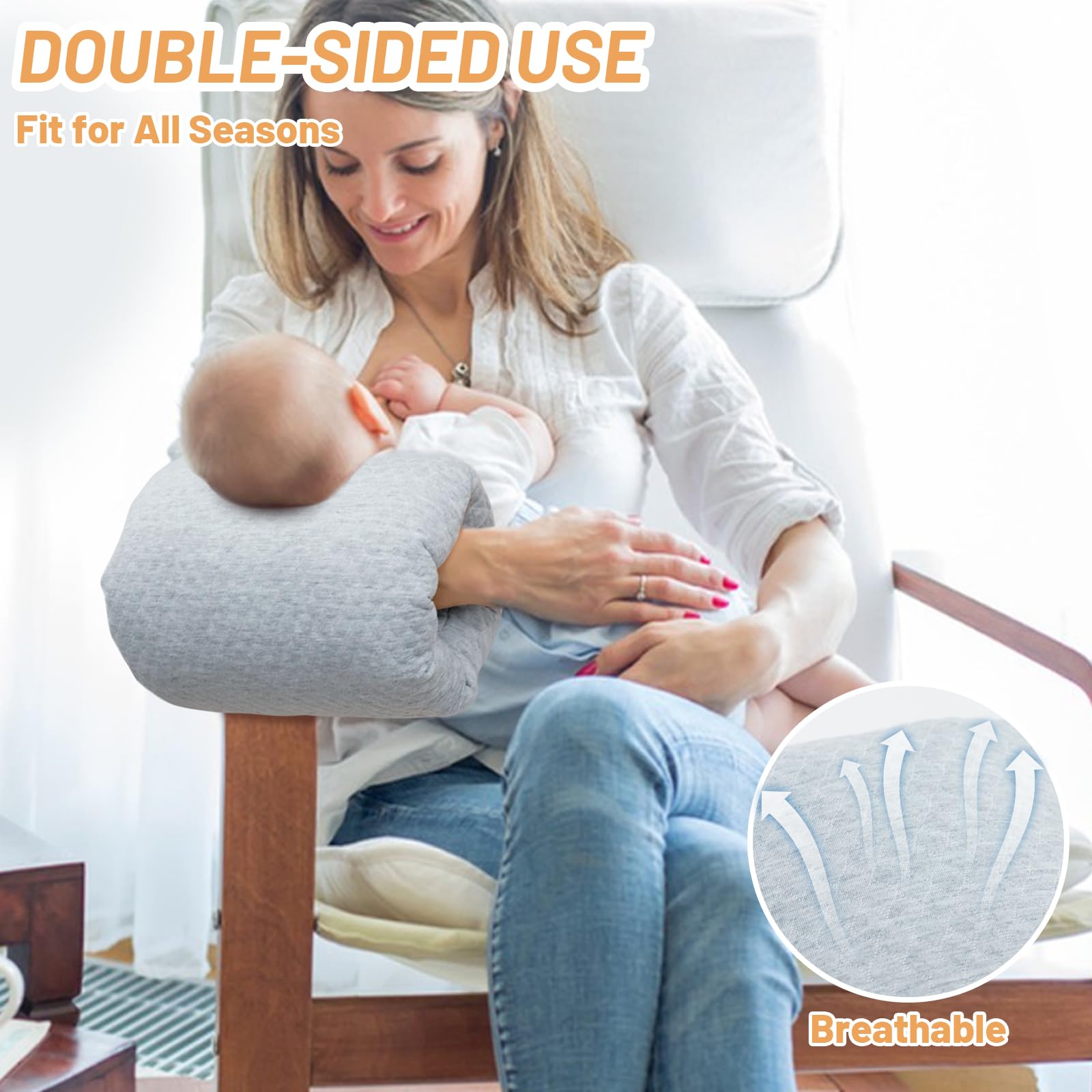 KAKIBLIN feeding arm pillow is compact and portable for travel feeding anywhere.