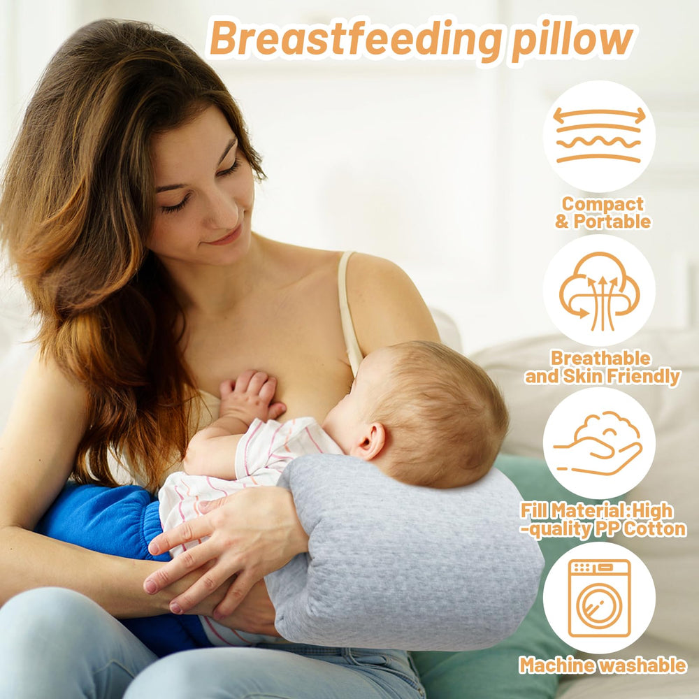 KAKIBLIN pillow uses soft mesh fabric for breathable, gentle contact with baby.