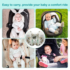 KAKIBLIN banana-bear adjustable back highlights customizable neck support for growing babies.
