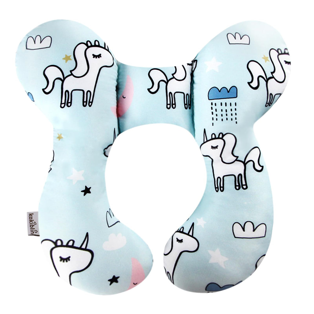 KAKIBLIN unicorn in-car-seat-use pillow offers portable baby comfort