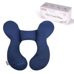 KAKIBLIN baby neck pillow car-seat provides stable head support during travel.