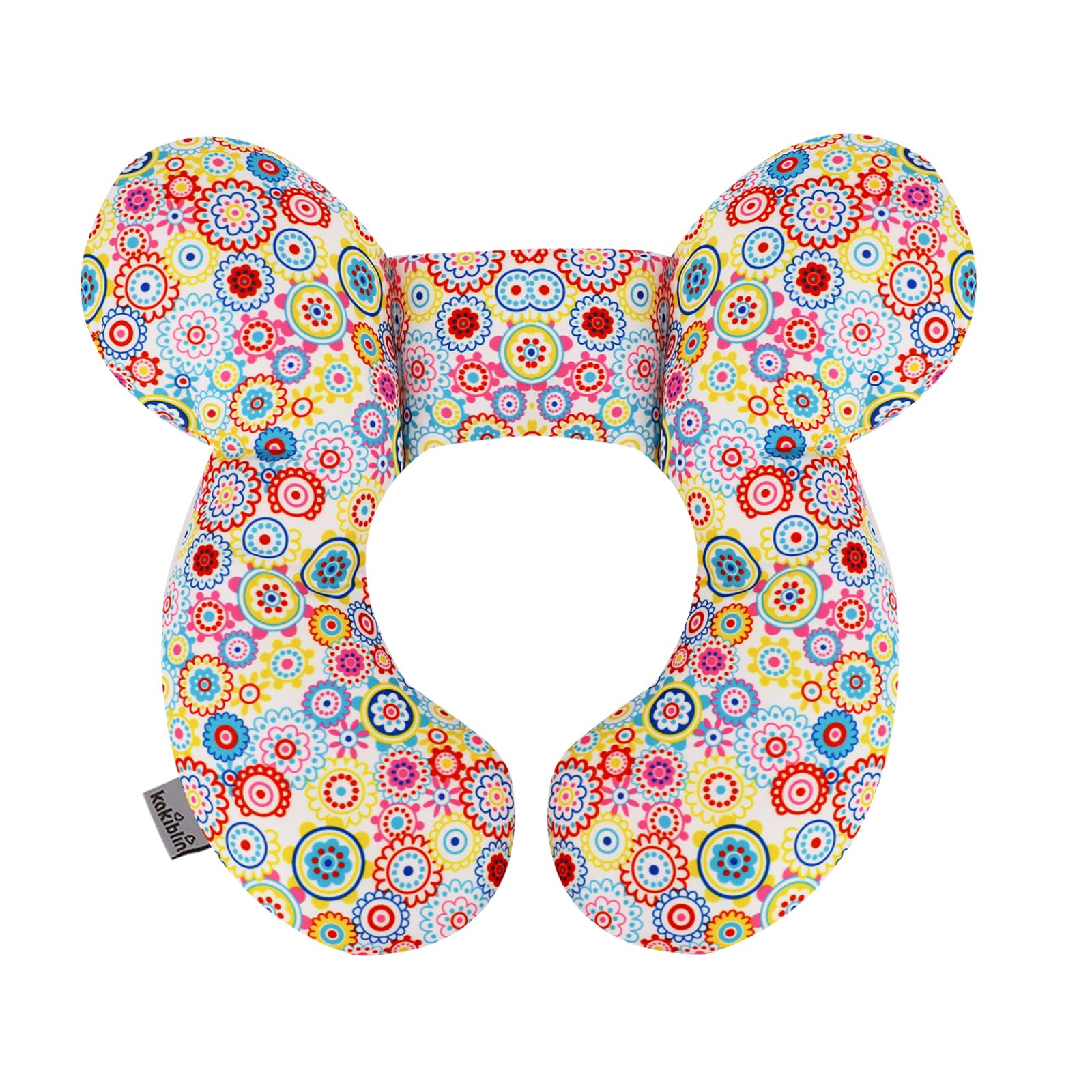 KAKIBLIN baby neck pillow flower design adds cozy travel vibe
