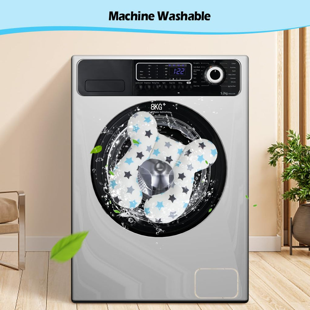 KAKIBLIN Baby Neck Pillow machine washable 30C makes cleaning easy