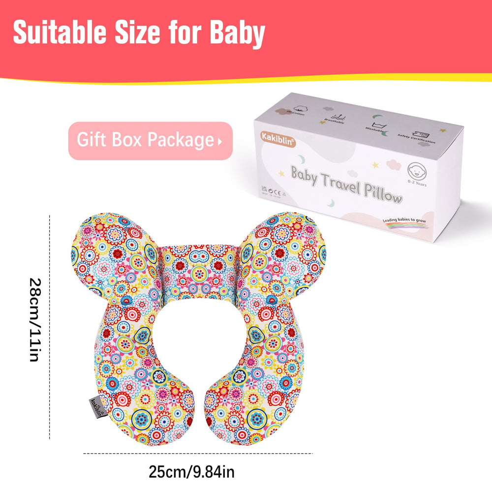 KAKIBLIN baby neck pillow machine washable for easy care