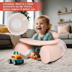 KAKIBLIN Baby Sit Me Up Seat anti-slip base helps prevent tipping during playtime.