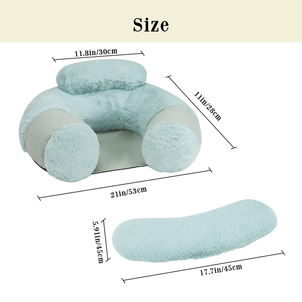 KAKIBLIN Baby Sit Me Up Seat dimensions show 3–36 months suitability