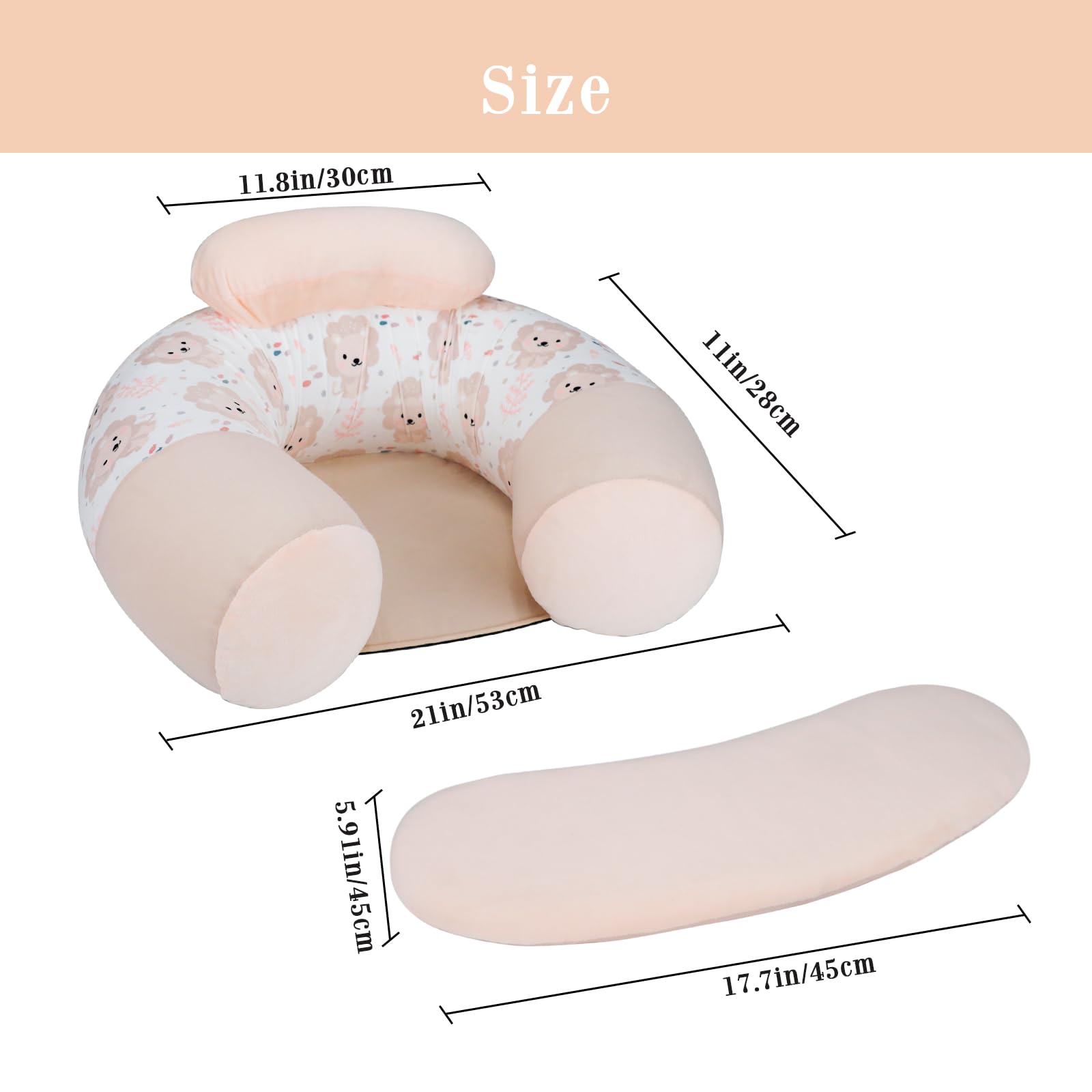 KAKIBLIN Baby Sit Me Up Seat travel use as portable feeding chair.