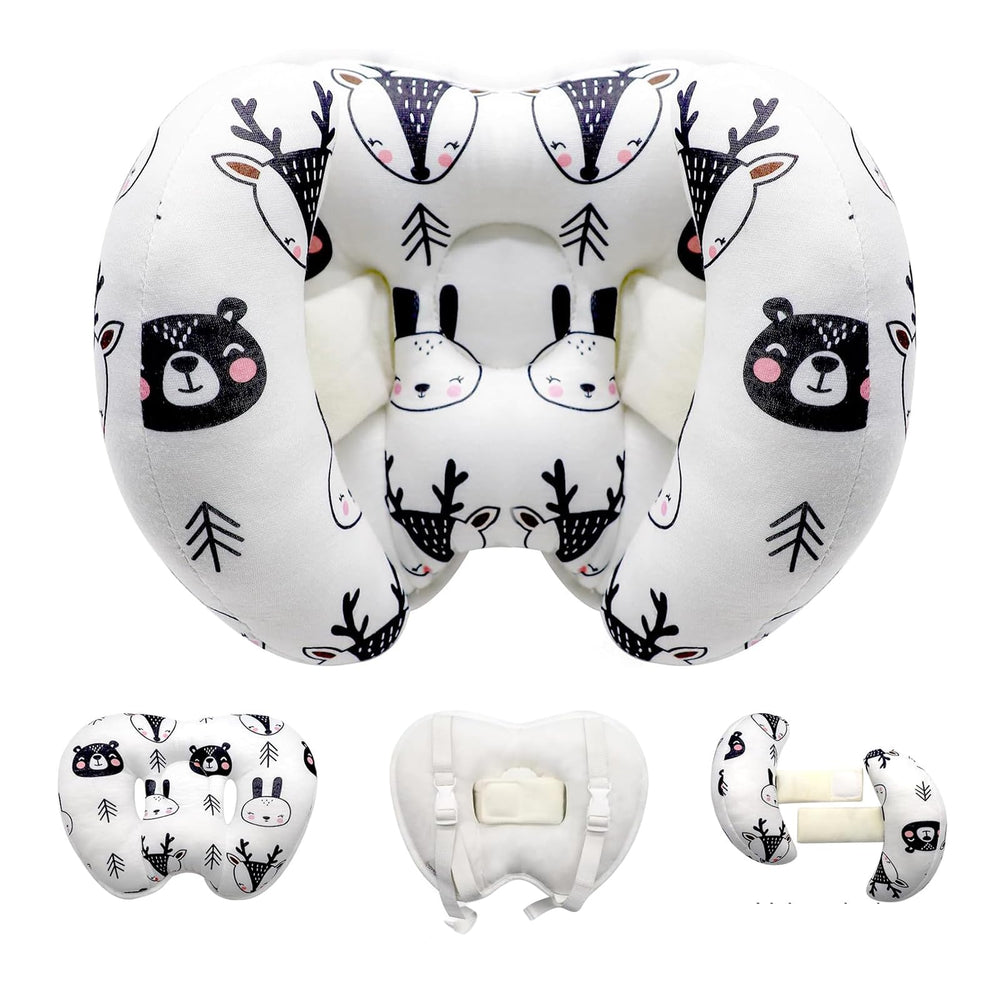 KAKIBLIN baby support pillow shows head and neck comfort for travel.