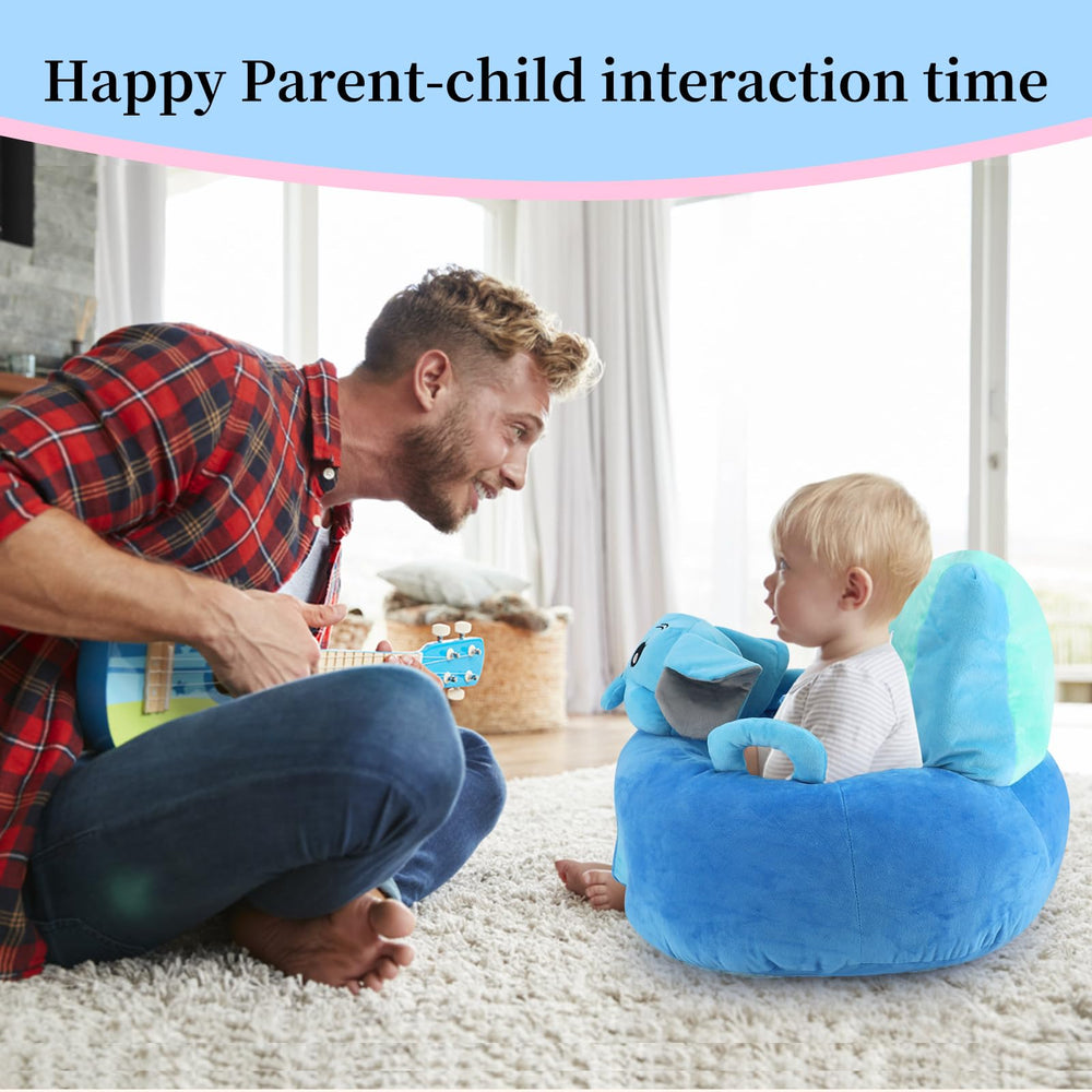 KAKIBLIN baby support sofa material closeup of soft plush fabric and cushioning