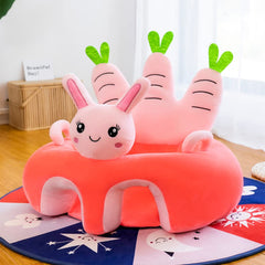 KAKIBLIN pink rabbit close-up showing plush surface and PP cotton feel.