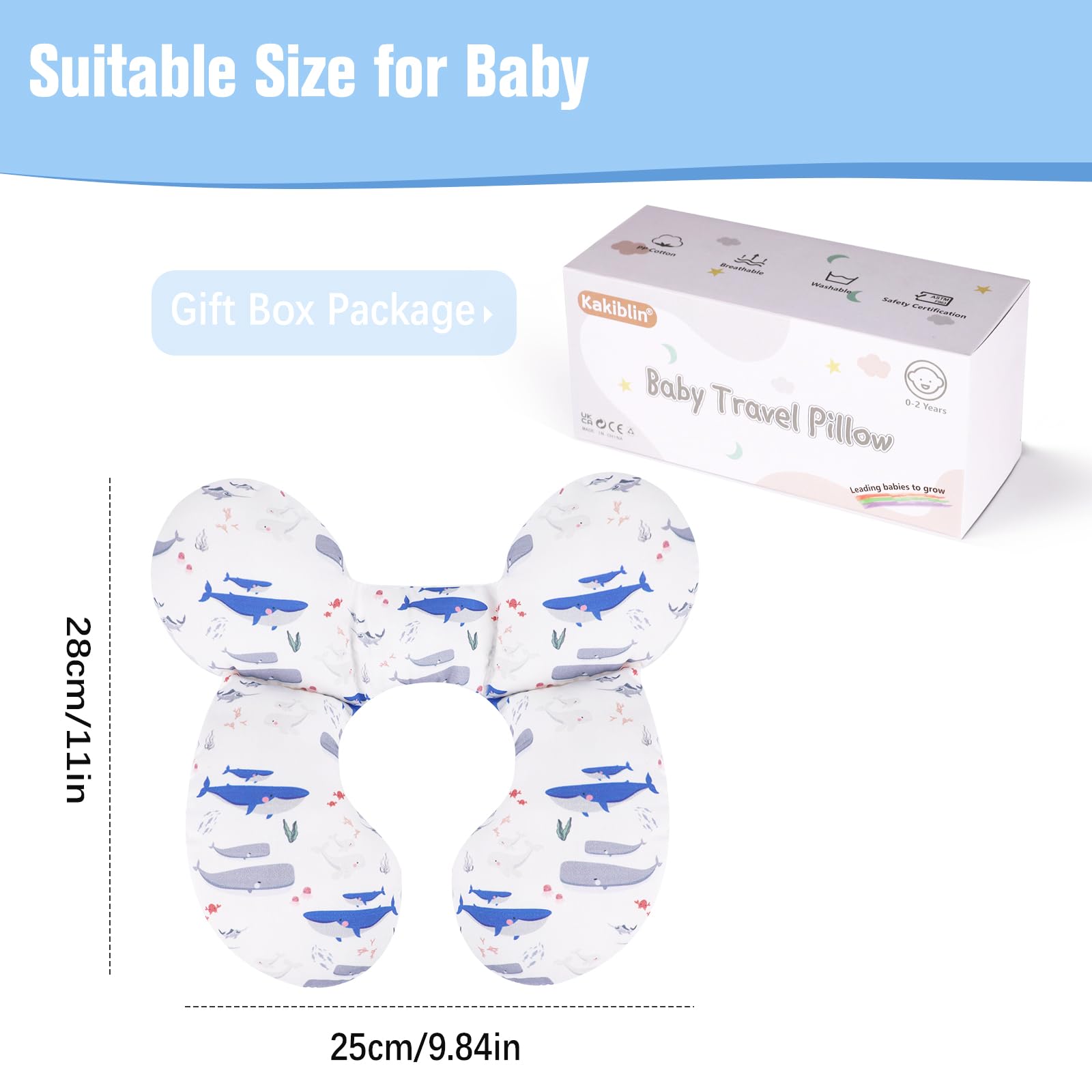 KAKIBLIN compact 25x28 cm size fits newborns and small infants.