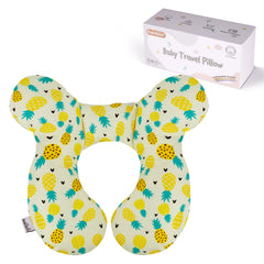 KAKIBLIN Baby Travel Pillow front view with U-shape neck support for car trips