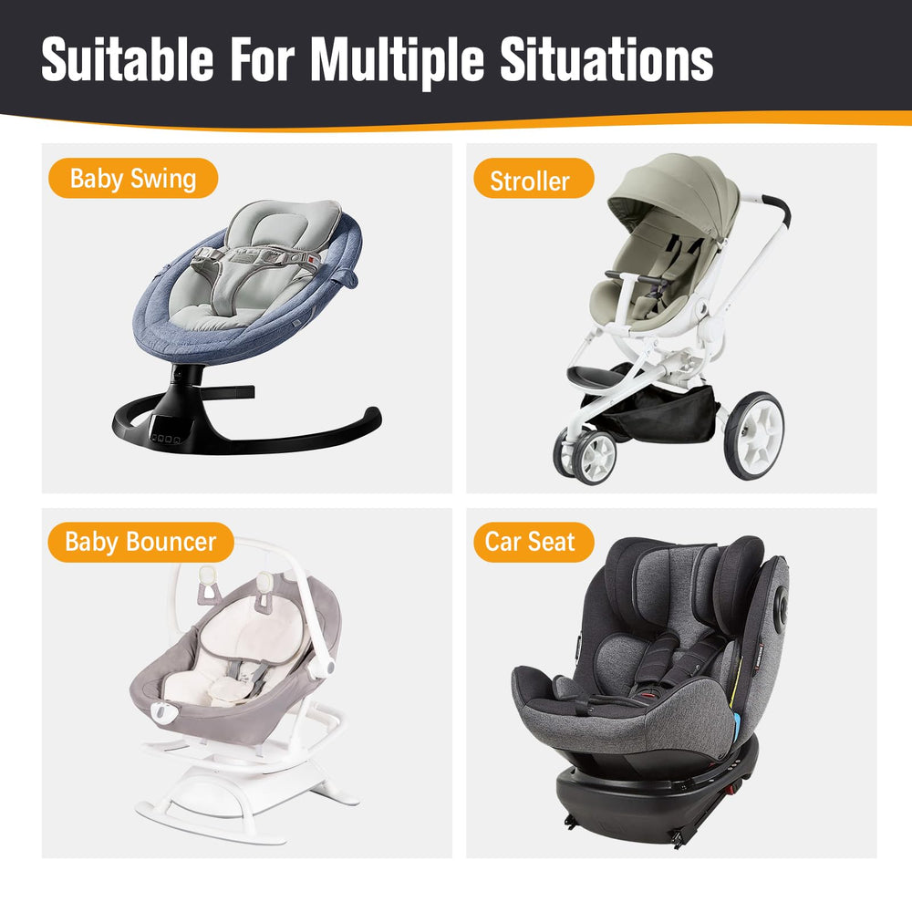 KAKIBLIN Baby Travel Pillow in stroller for portable nap time.