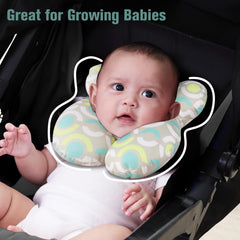 KAKIBLIN portable baby travel pillow for use in stroller or swing