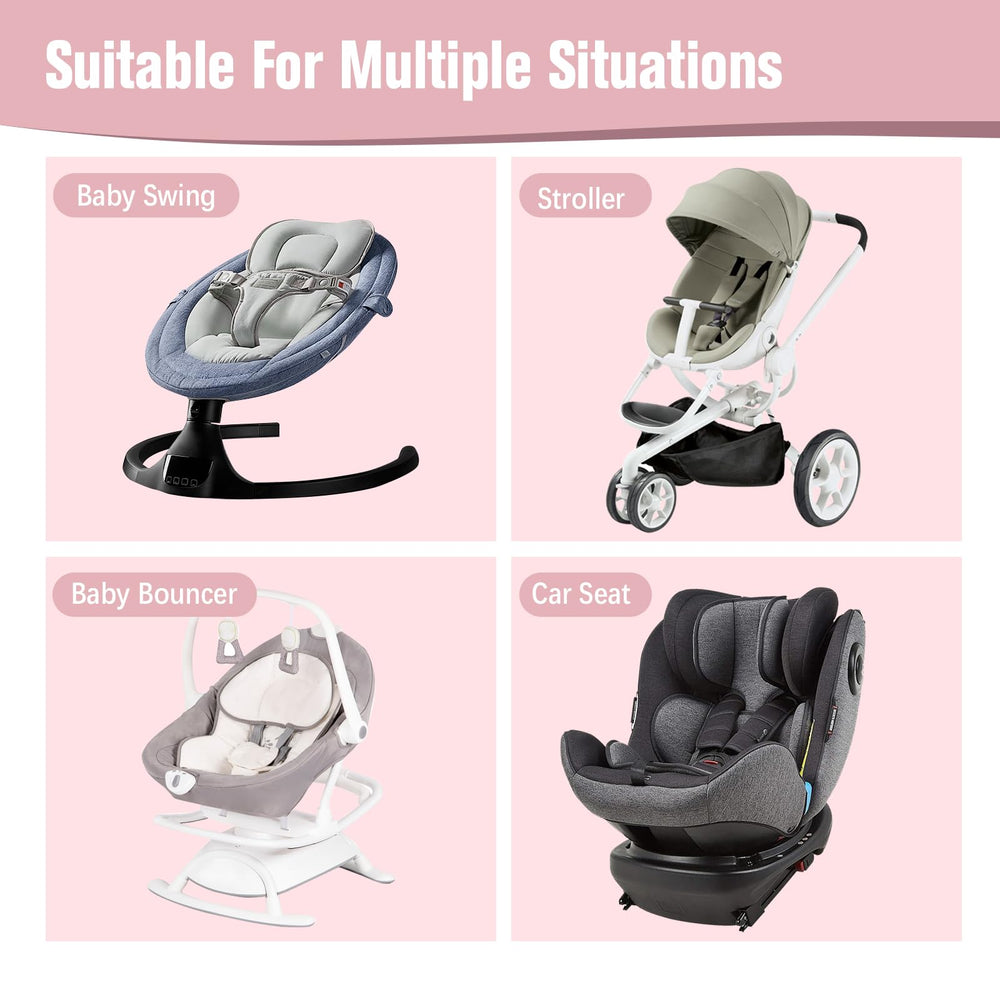 KAKIBLIN travel pillow used on pushchair for on the go comfort