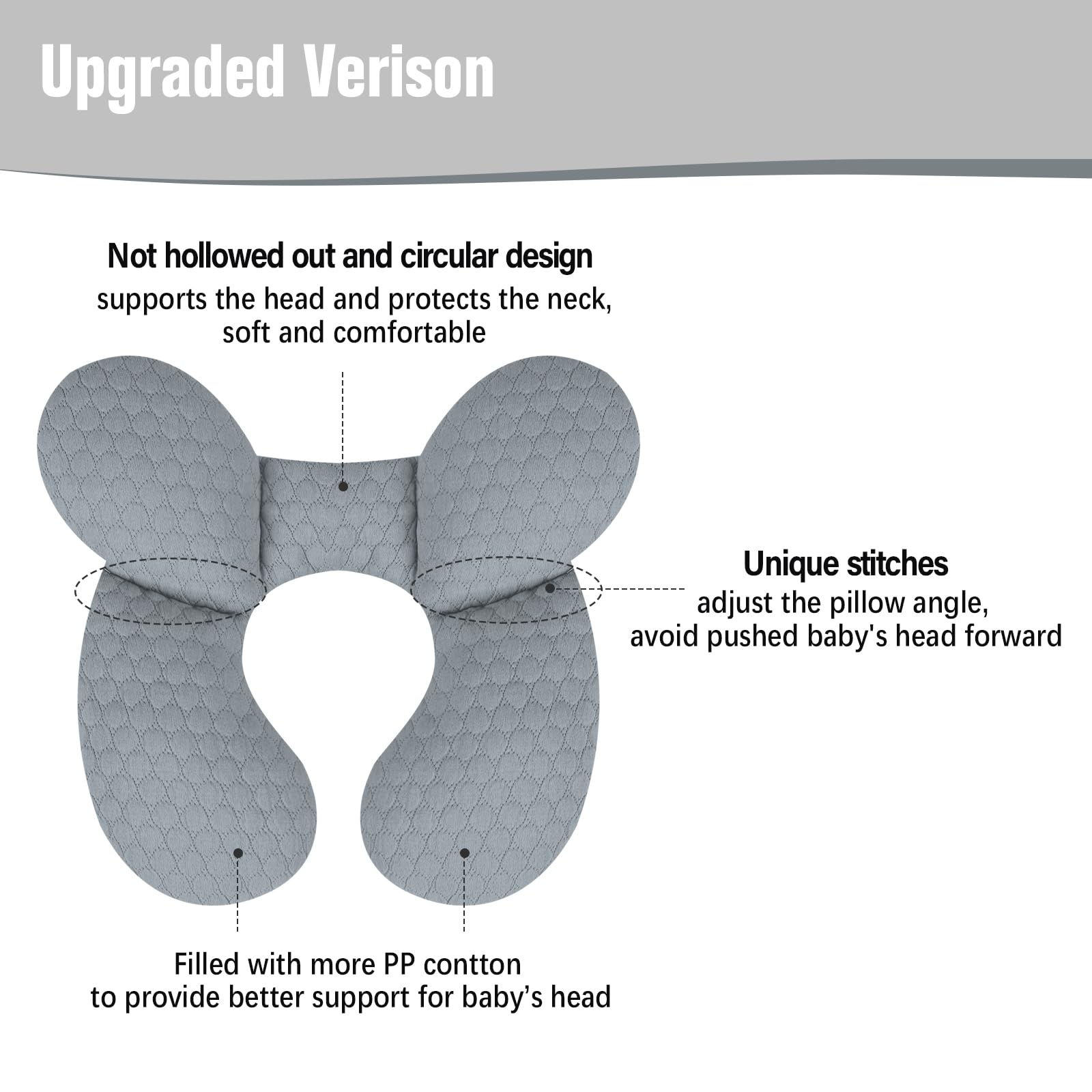 KAKIBLIN compact 25x28cm size fits newborns and small infants in car seats.