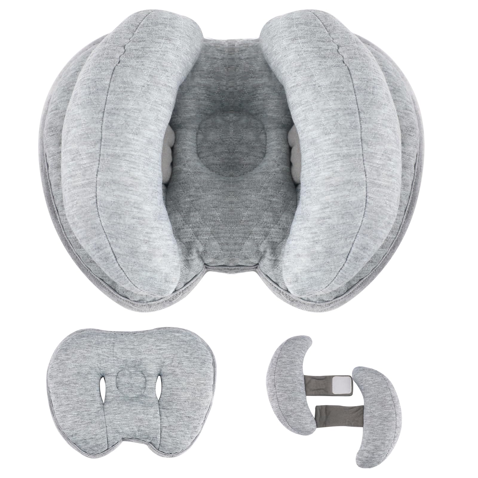 KAKIBLIN banana neck pillow removable detail enables versatile travel use