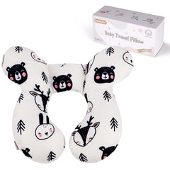 KAKIBLIN bear neck pillow close view showing head support.