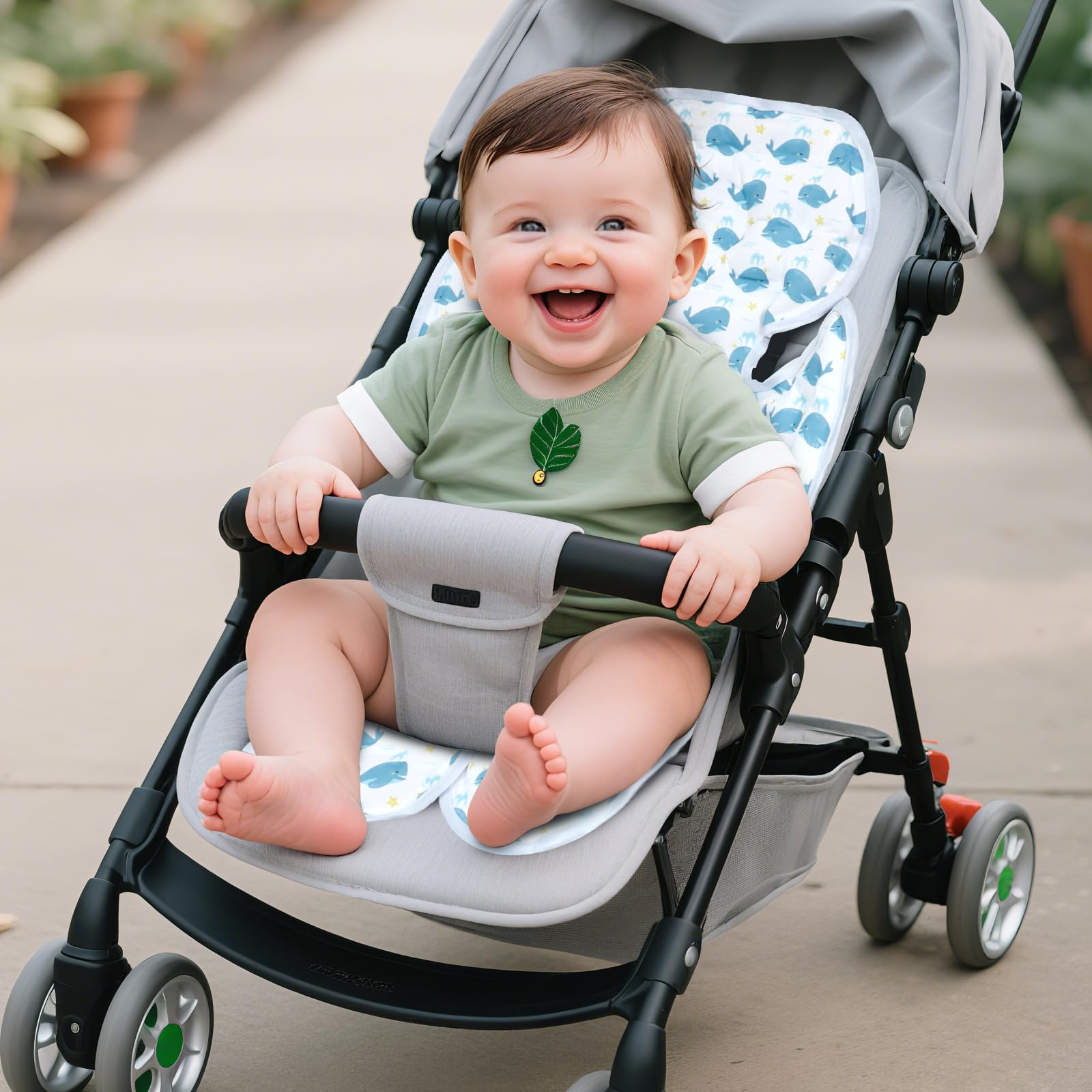 KAKIBLIN car seat cooling pad in-stroller use keeps baby cool on errands