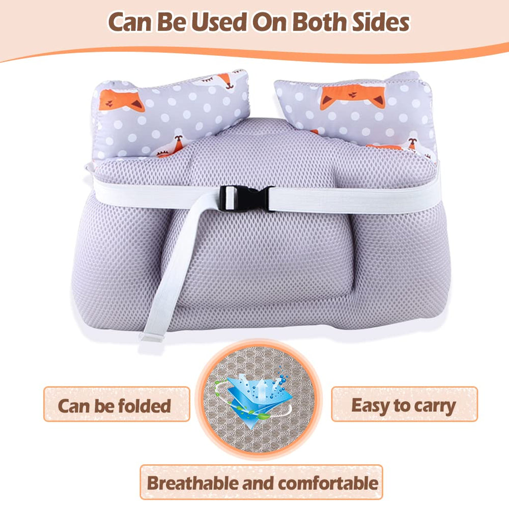 KAKIBLIN car seat cushion in soft breathable fabric for year-round use