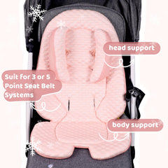KAKIBLIN car seat pad supports universal fit and easy attachment for growing babies.