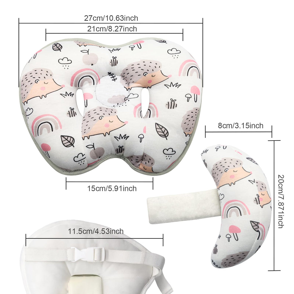 KAKIBLIN car-seat travel friendly pillow supports stable head position on journeys
