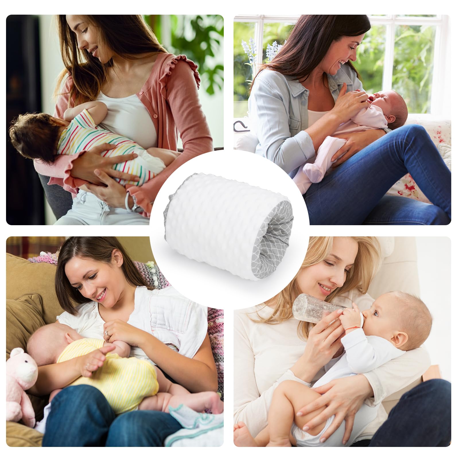 KAKIBLIN feeding arm pillow soft mesh fabric keeps mom comfortable