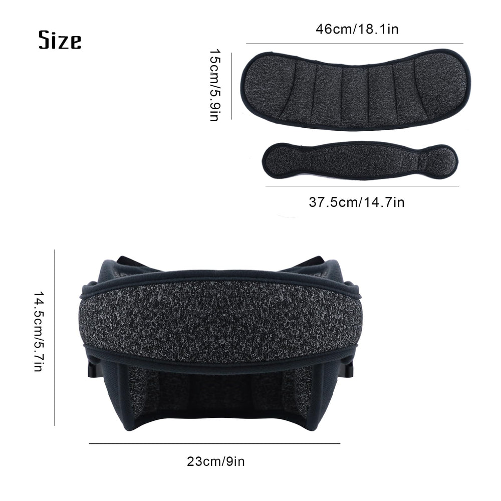 KAKIBLIN head-support-attached-to-stroller extends comfort on strolls and rides.