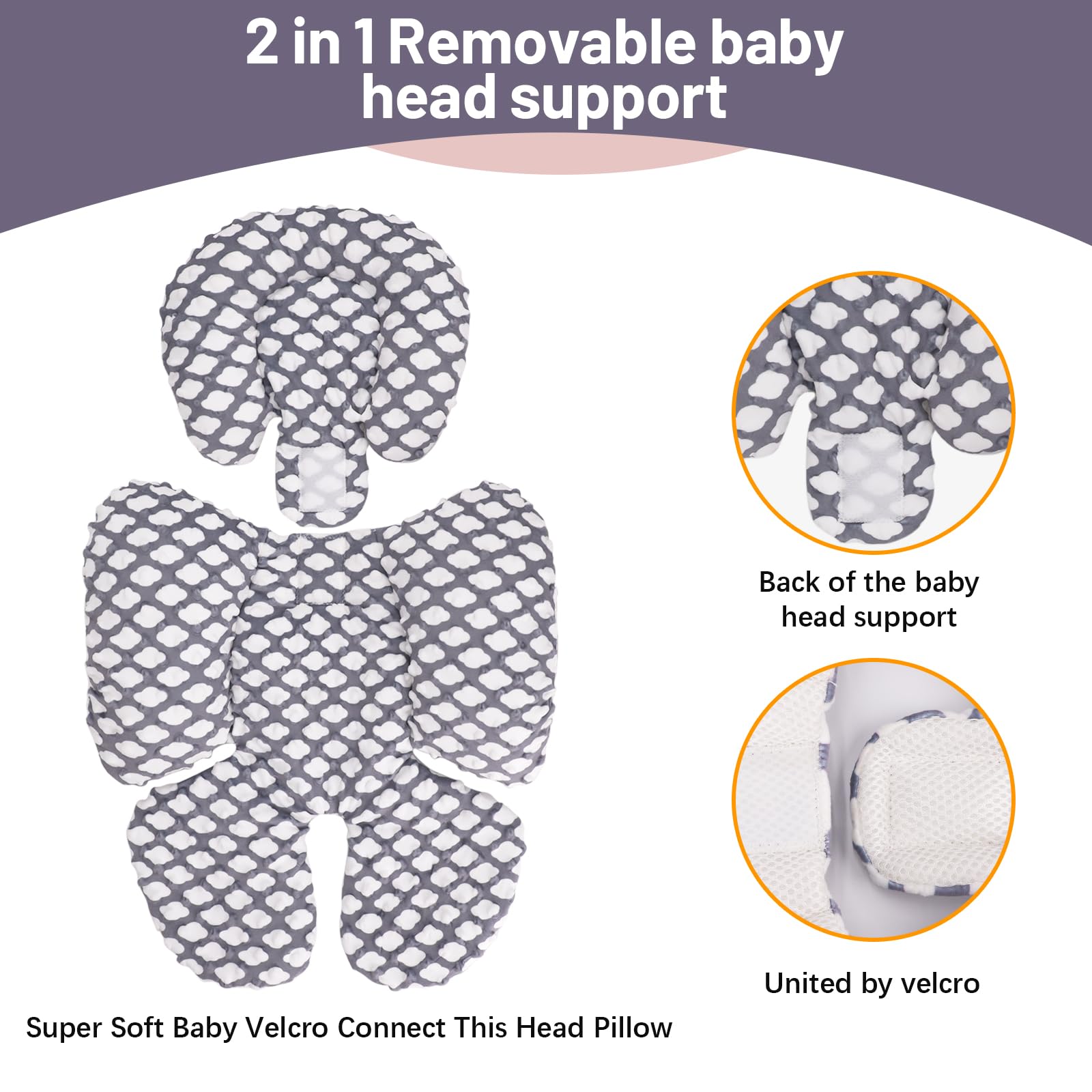 KAKIBLIN cloud mesh-side breathability keeps baby cool in warm days